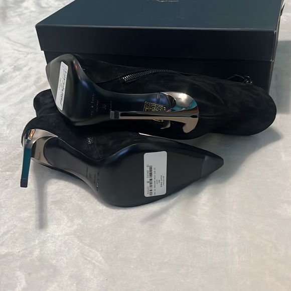 NIB: RAG & BONE Wes Boot/Bootie in Black Suede, Stiletto Heel, Size 6 (36 EU) - Picture 11 of 16